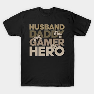 Funny Husband Daddy Gamer Father Gaming T-Shirt